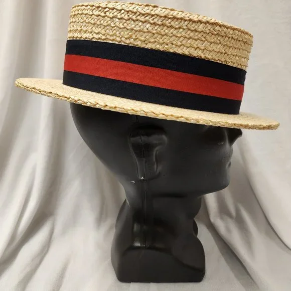 Skimmer Hat / Italian Straw